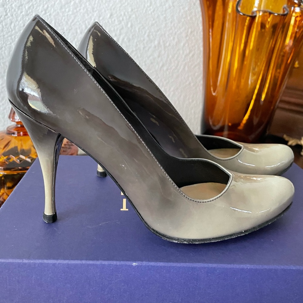 Stuart Weitzman Ombr Grey Heels - image 1